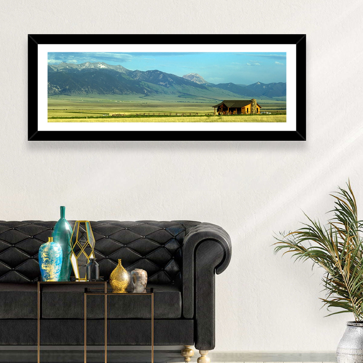 Montana Mountains Ranch Wall Art