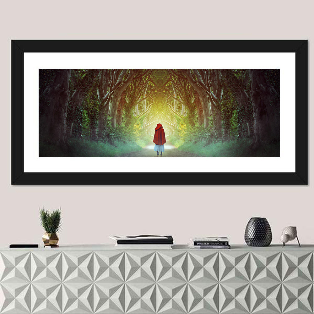Hedges Forest Pathway Wall Art