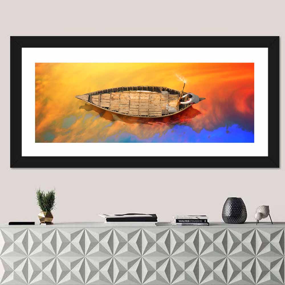 Old Wooden Boat Wall Art