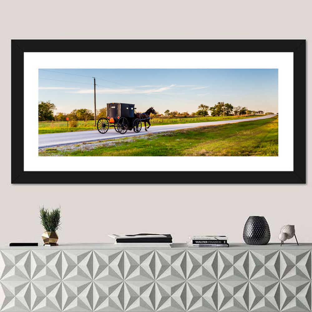 Horse and Buggy Amish Oklahoma Wall Art