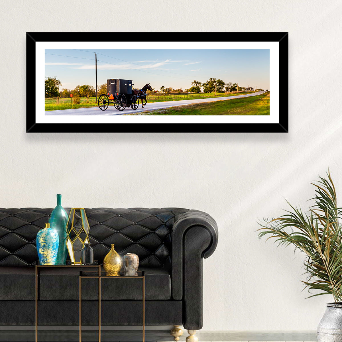 Horse and Buggy Amish Oklahoma Wall Art