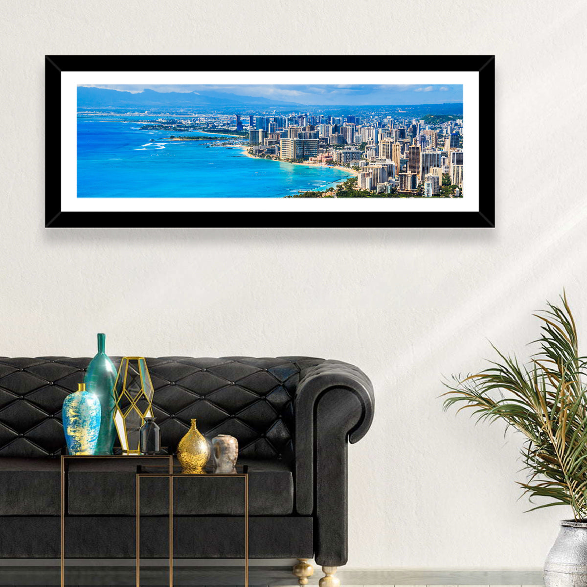 Honolulu Skyline Wall Art