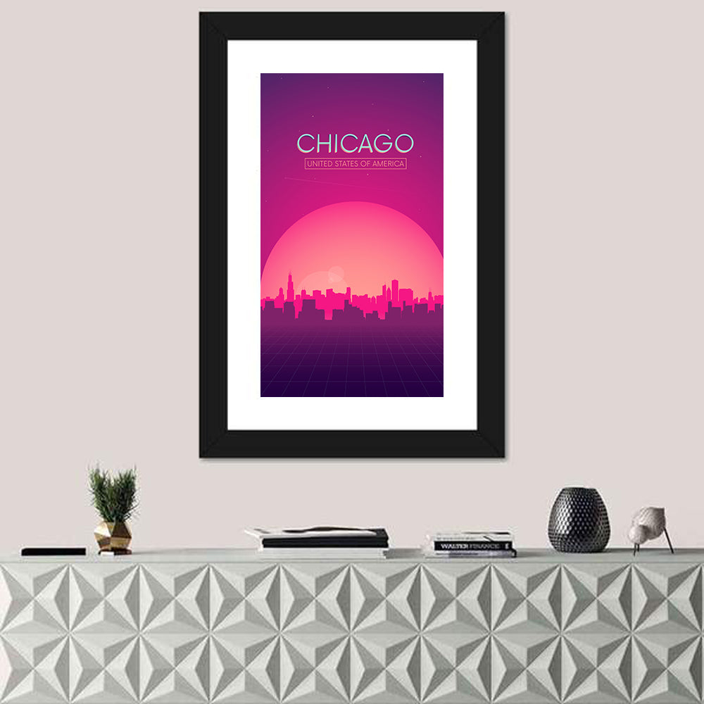 Chicago USA Skyline Wall Art