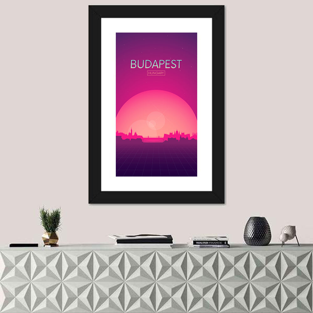 Budapest Hungary Skyline Wall Art