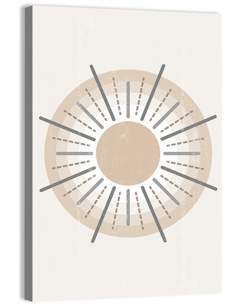 Concentric Boho Sun Iii Wall Art, canvas print, portrait