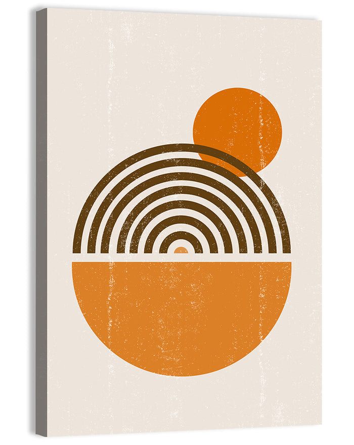 Semicircle Sunrise Study Wall Art as a canvas print