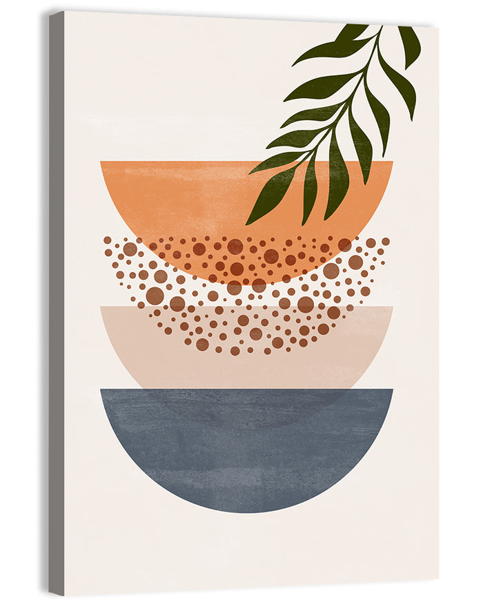Stepping Stones Minimalist Wall Art as a canvas print