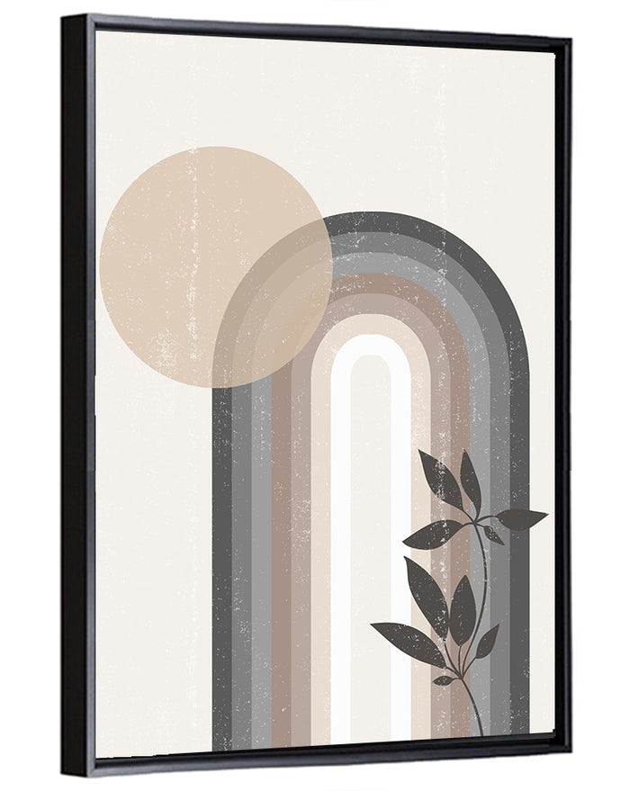 Sun Boho Minimalist Iv Wall Art as a framed canvas