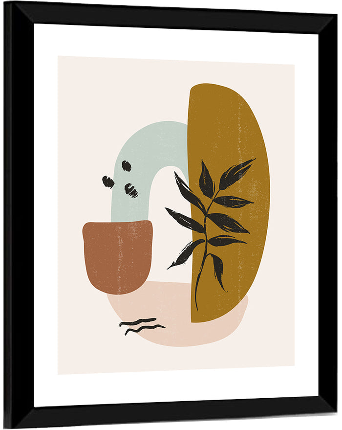 Broken Leaves Wall Art as a framed print