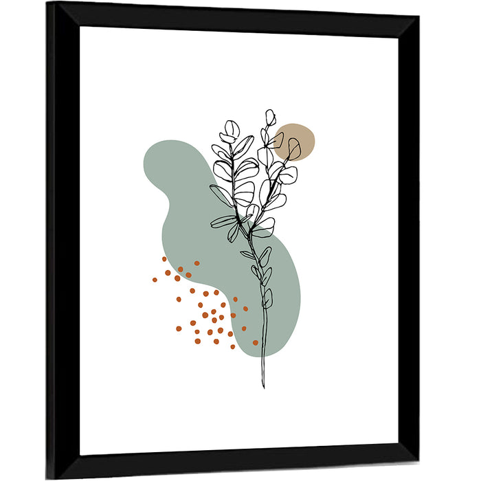 Eucalyptus Meadow Foliage Wall Art as a framed print
