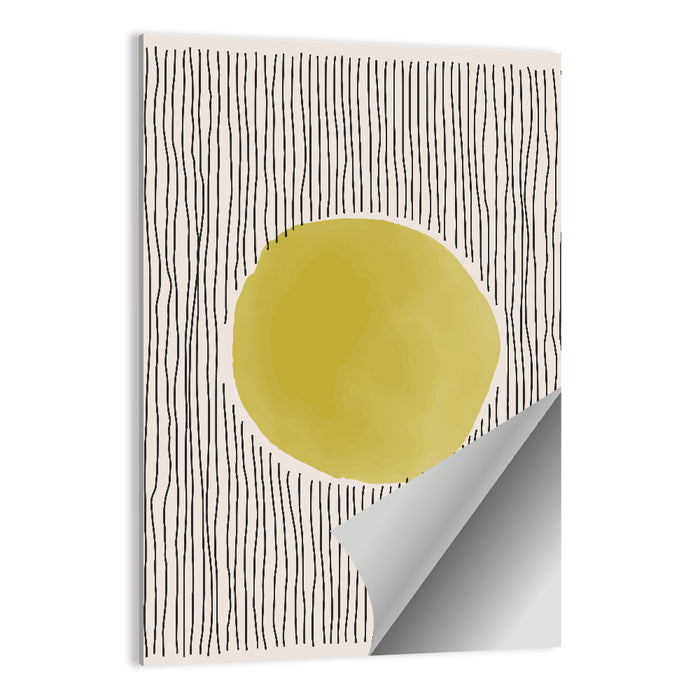 Watercolor Circle Minimalist Abstract Wall Art as a poster print