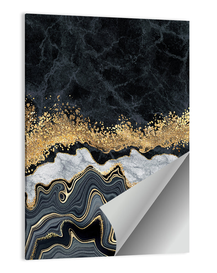 Black Gold River Wall Art as a poster print