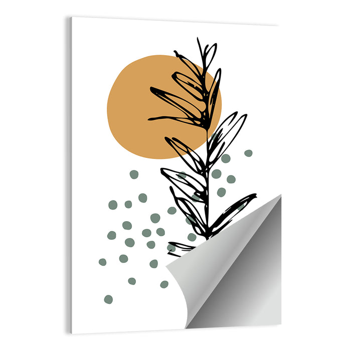 Ink Botanical Sun Study Wall Art as a poster print