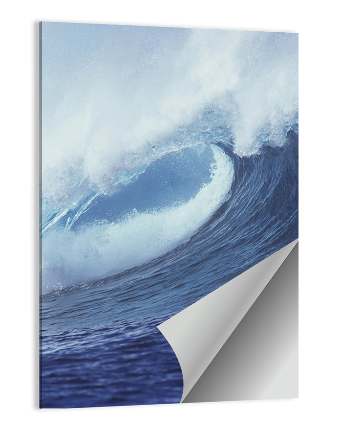 Powerful Breaking Wave Wall Art as a poster print