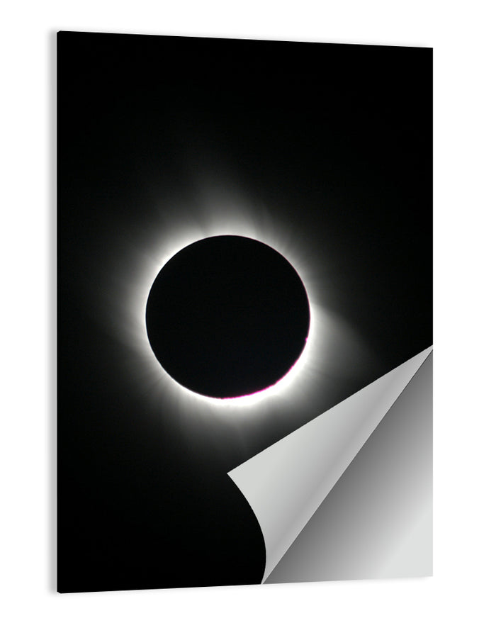 Centered Solar Eclipse Wall Art as a poster print