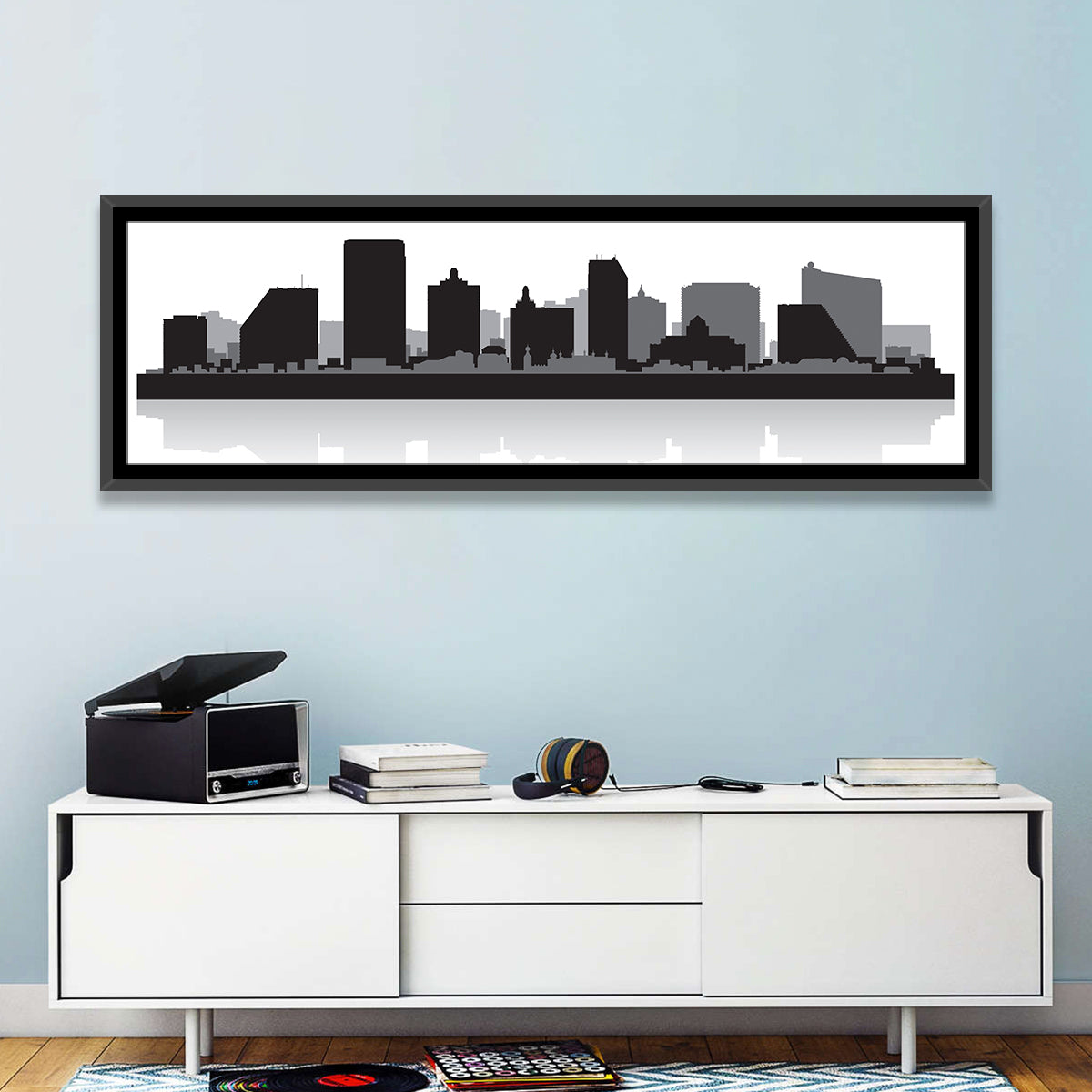 Atlantic City Skyline Wall Art