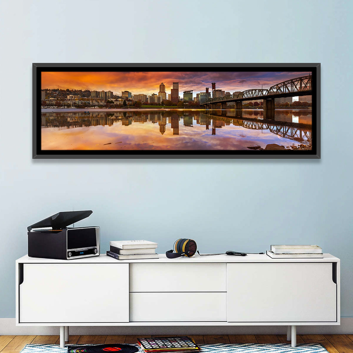Portland Downtown Skyline Wall Art