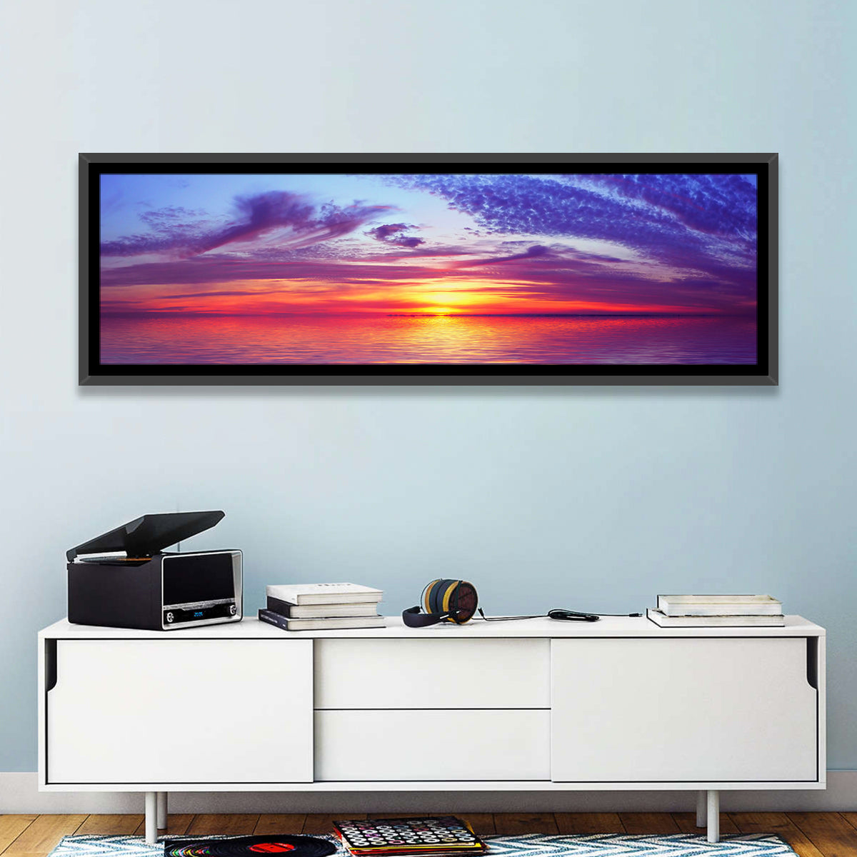 Bay Beach Sunset Wall Art