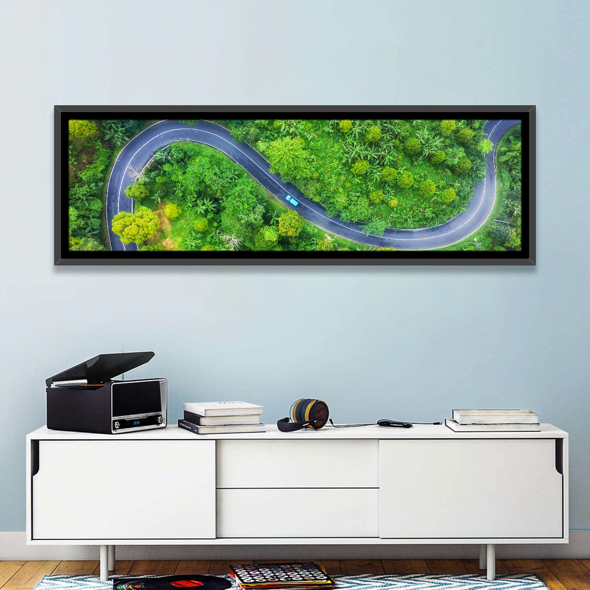 Summer Forest Road Wall Art