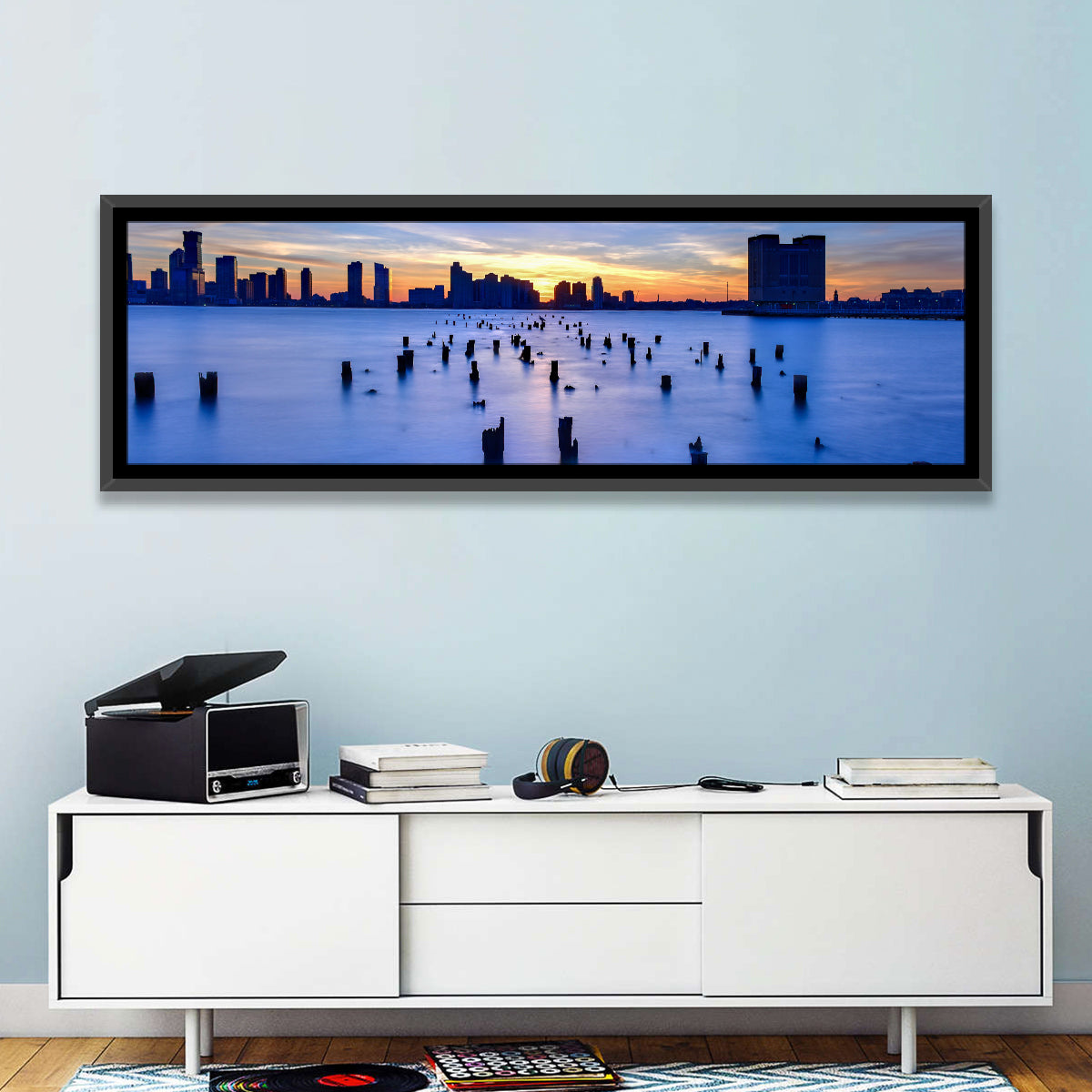 New Jersey Skyline Wall Art