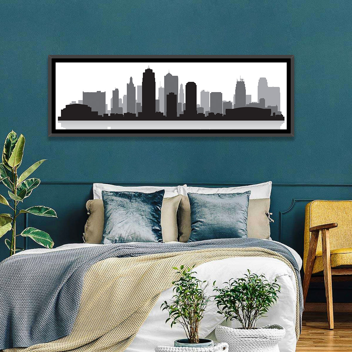 Kansas City Skyline Wall Art