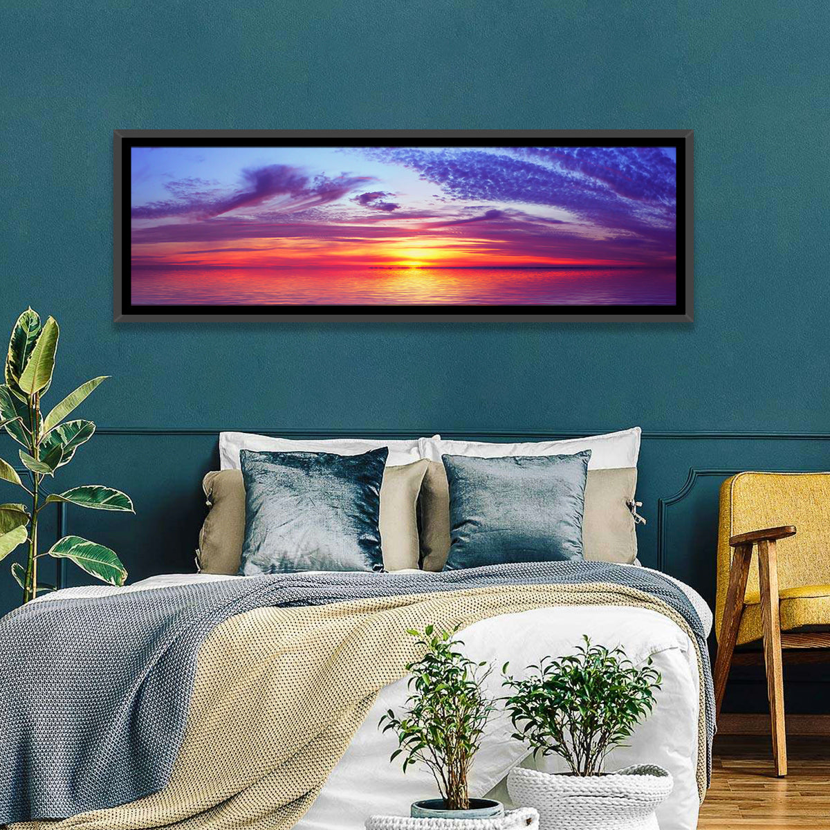 Bay Beach Sunset Wall Art