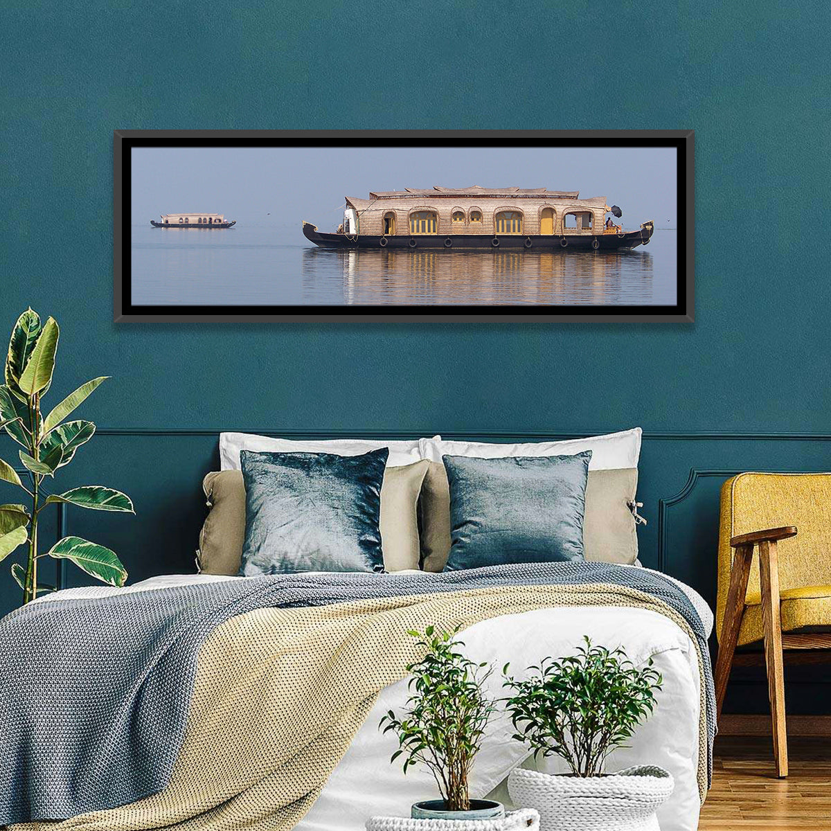 Vembanad Lake Houseboat Wall Art