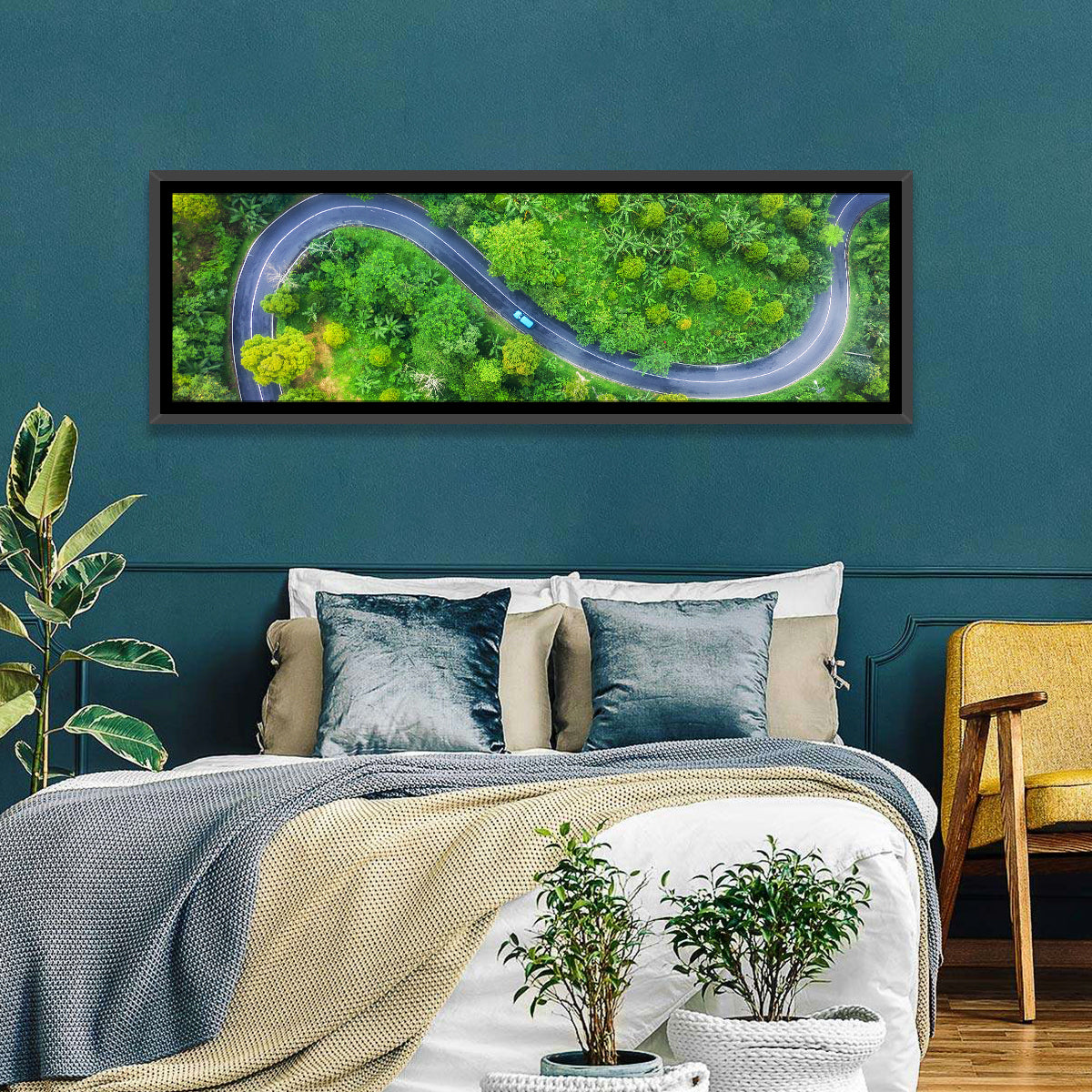 Summer Forest Road Wall Art