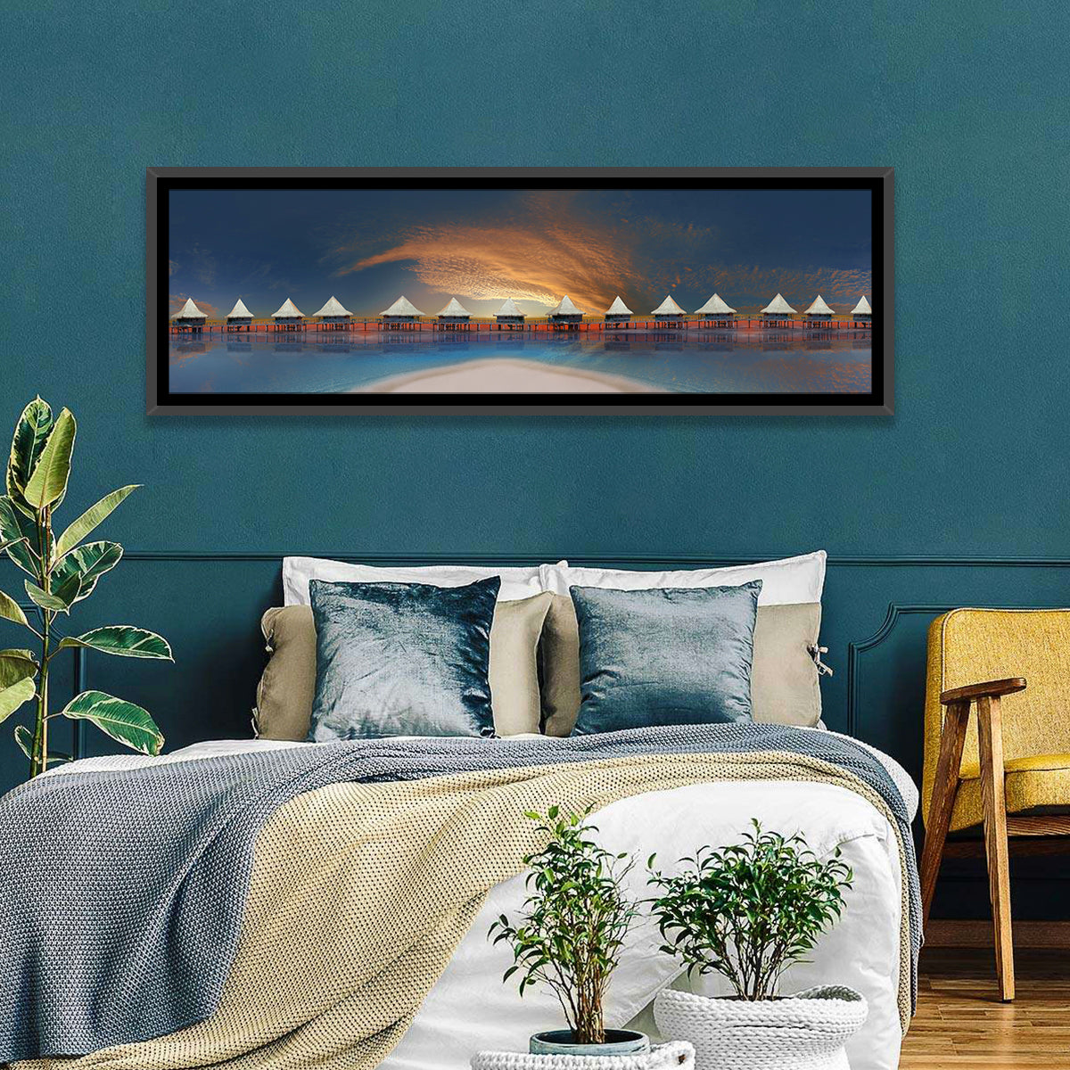 Beach Bungalows Wall Art