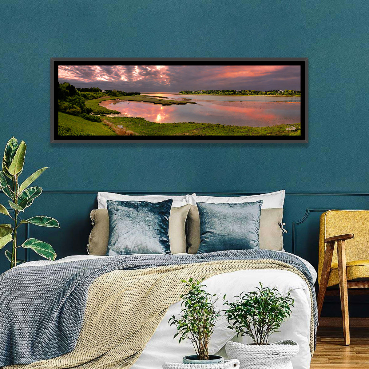 Cape Cod Cloudy Sunrise Wall Art