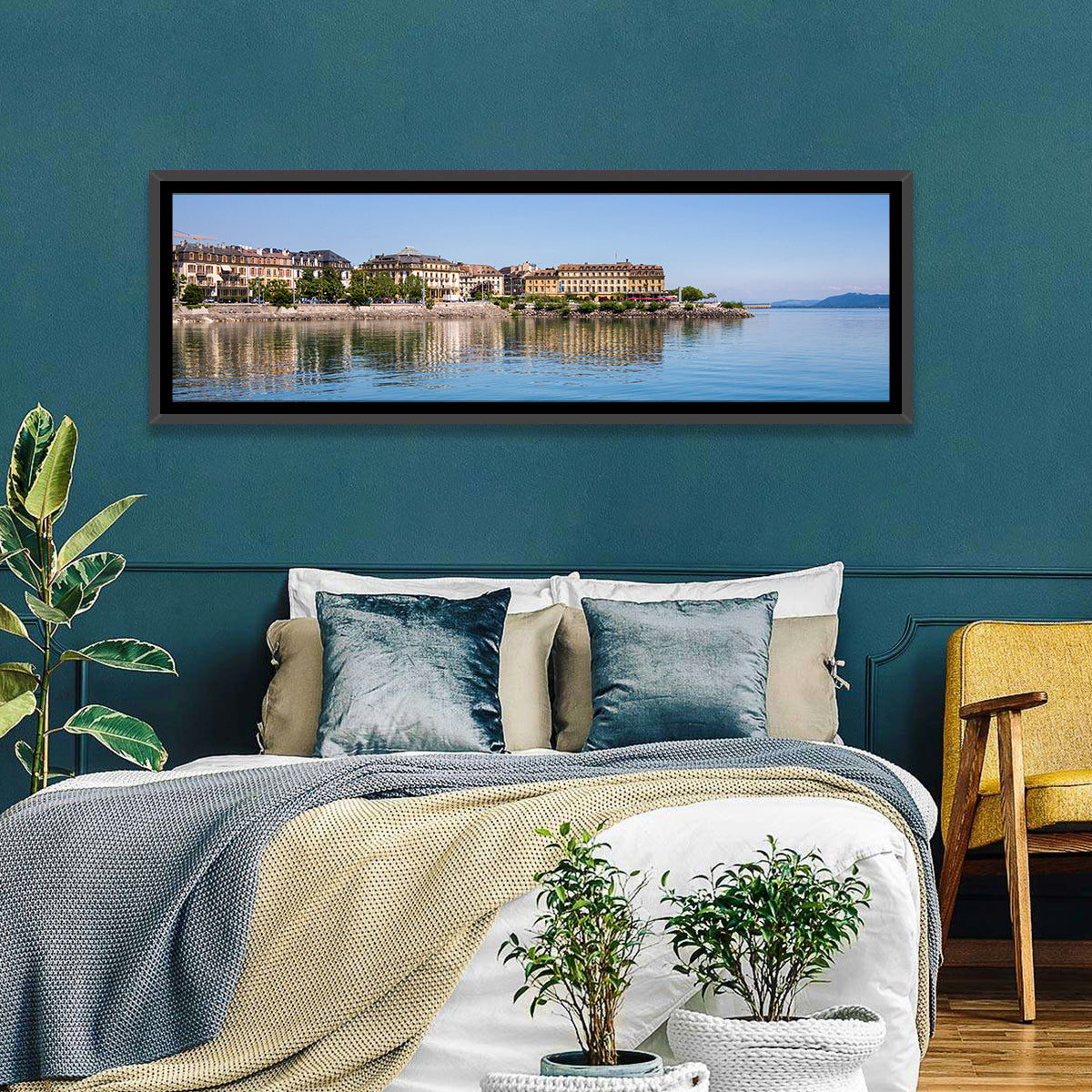 Tranquil Lake Neuchatel Wall Art