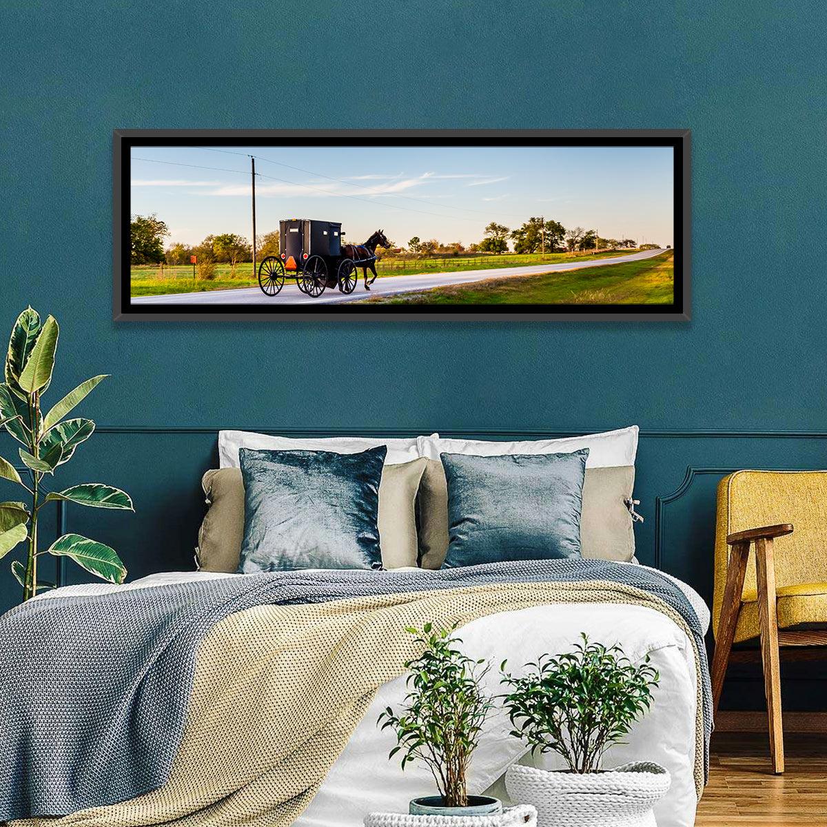Horse and Buggy Amish Oklahoma Wall Art