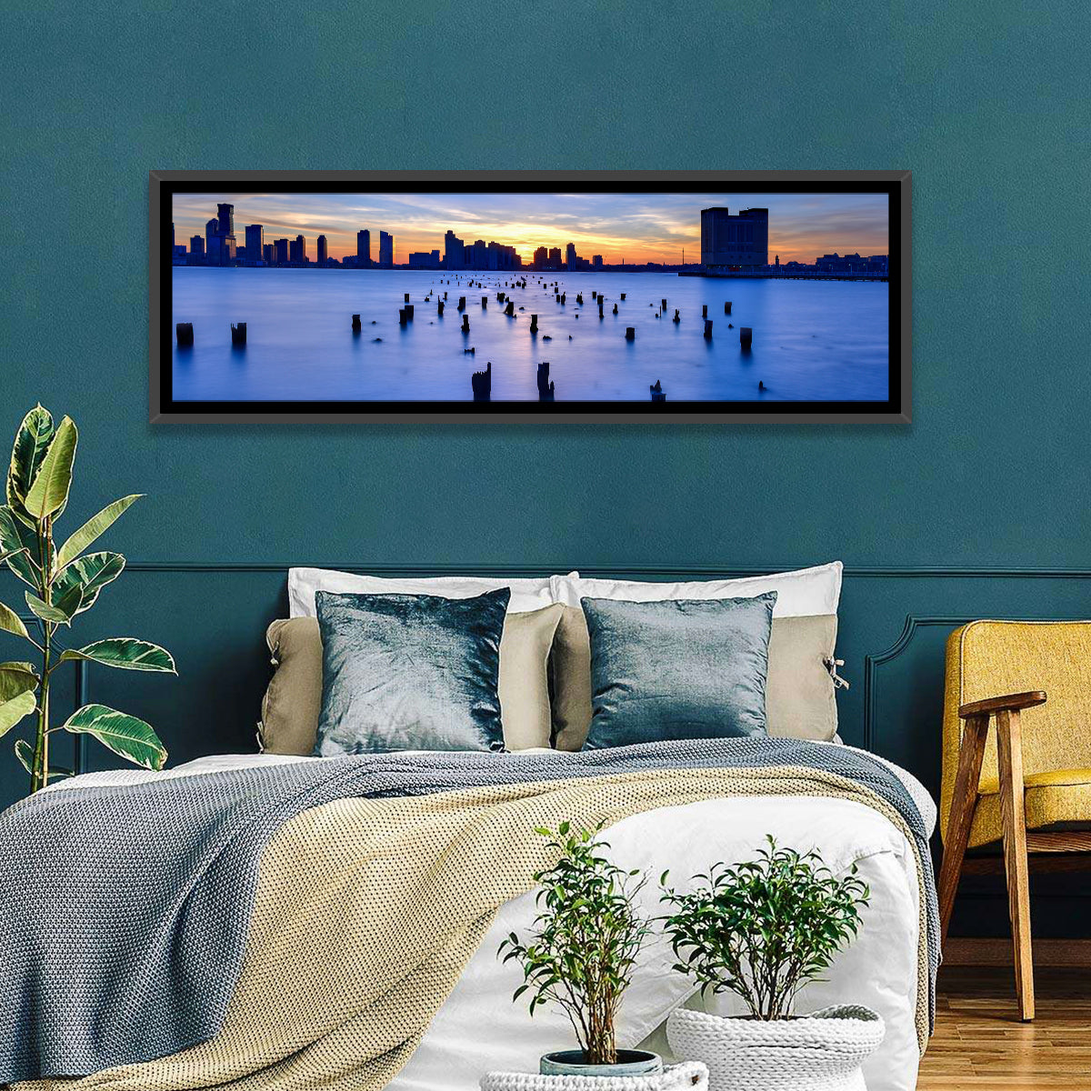 New Jersey Skyline Wall Art