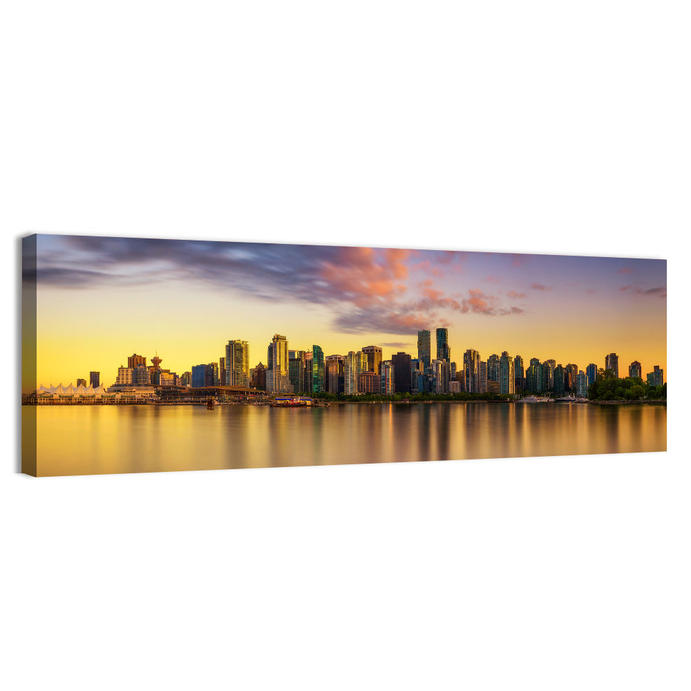 Vancouver Downtown Sunset Wall Art