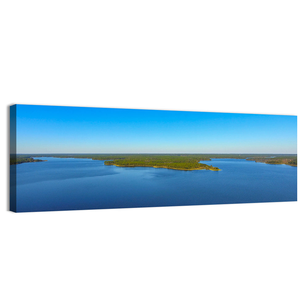 Big Creek Lake Peninsula Wall Art, canvas print, panoramic