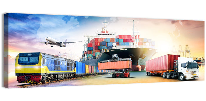 Global Logistics Concept Wall Art as a canvas print