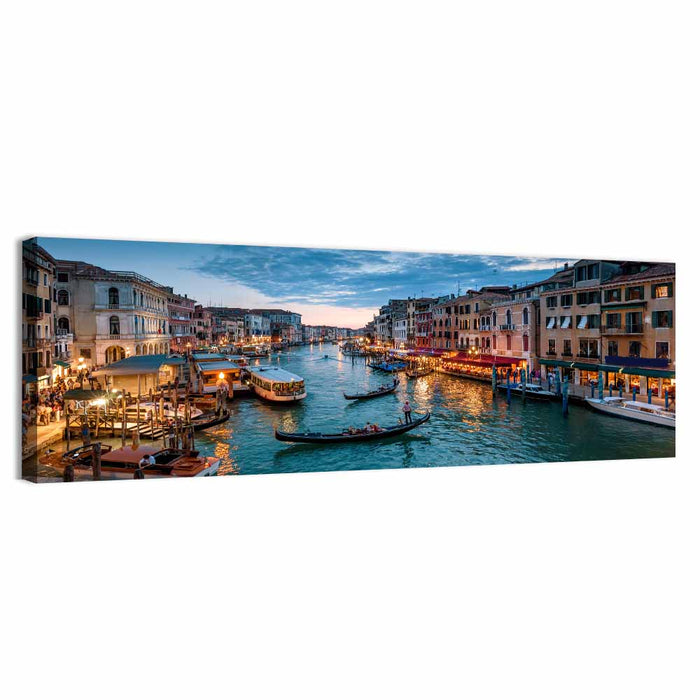 Venice Grand Canal at Dusk Wall Art as a canvas print