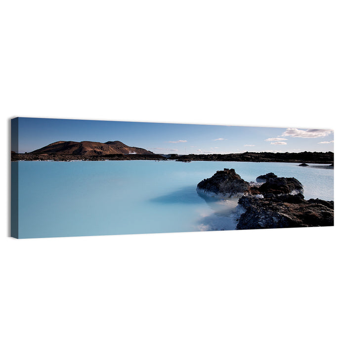 Blue Lagoon in Grindavík, Iceland Wall Art as a canvas print