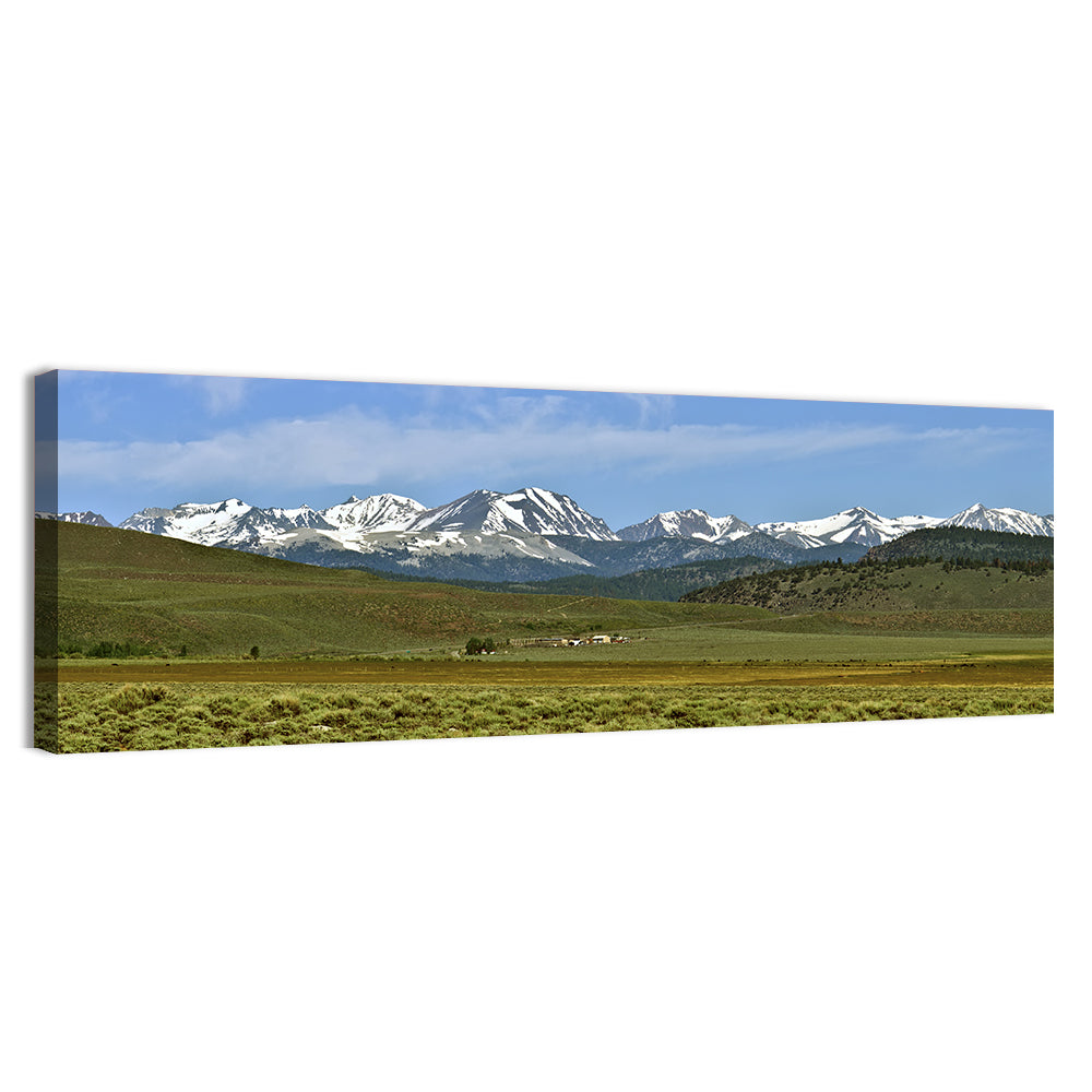 Sierra Nevada Sagebrush Plains Wall Art, canvas print, panoramic