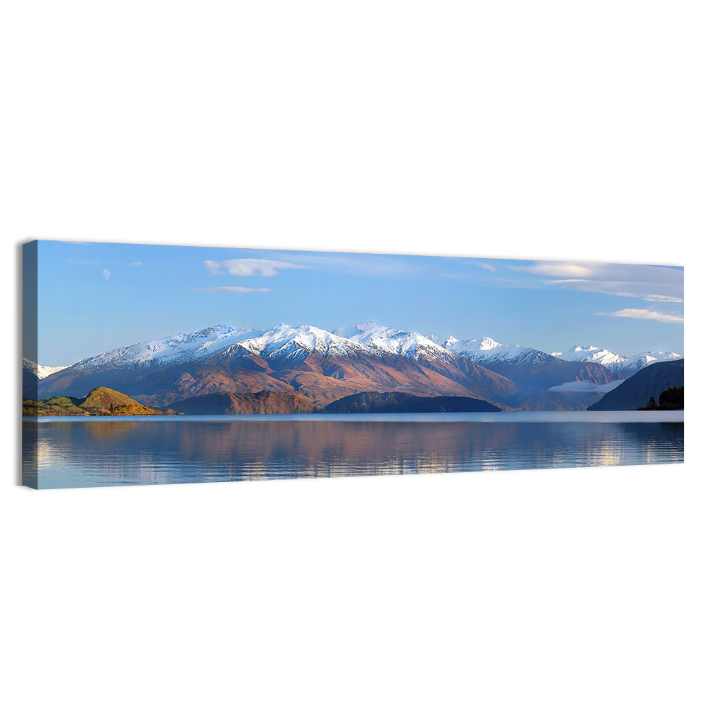 Lake Wanaka Morning Light Wall Art, canvas print, panoramic