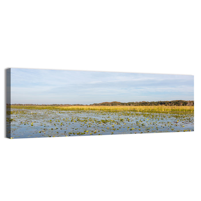 Lake Toho Lily Pads Wall Art as a canvas print