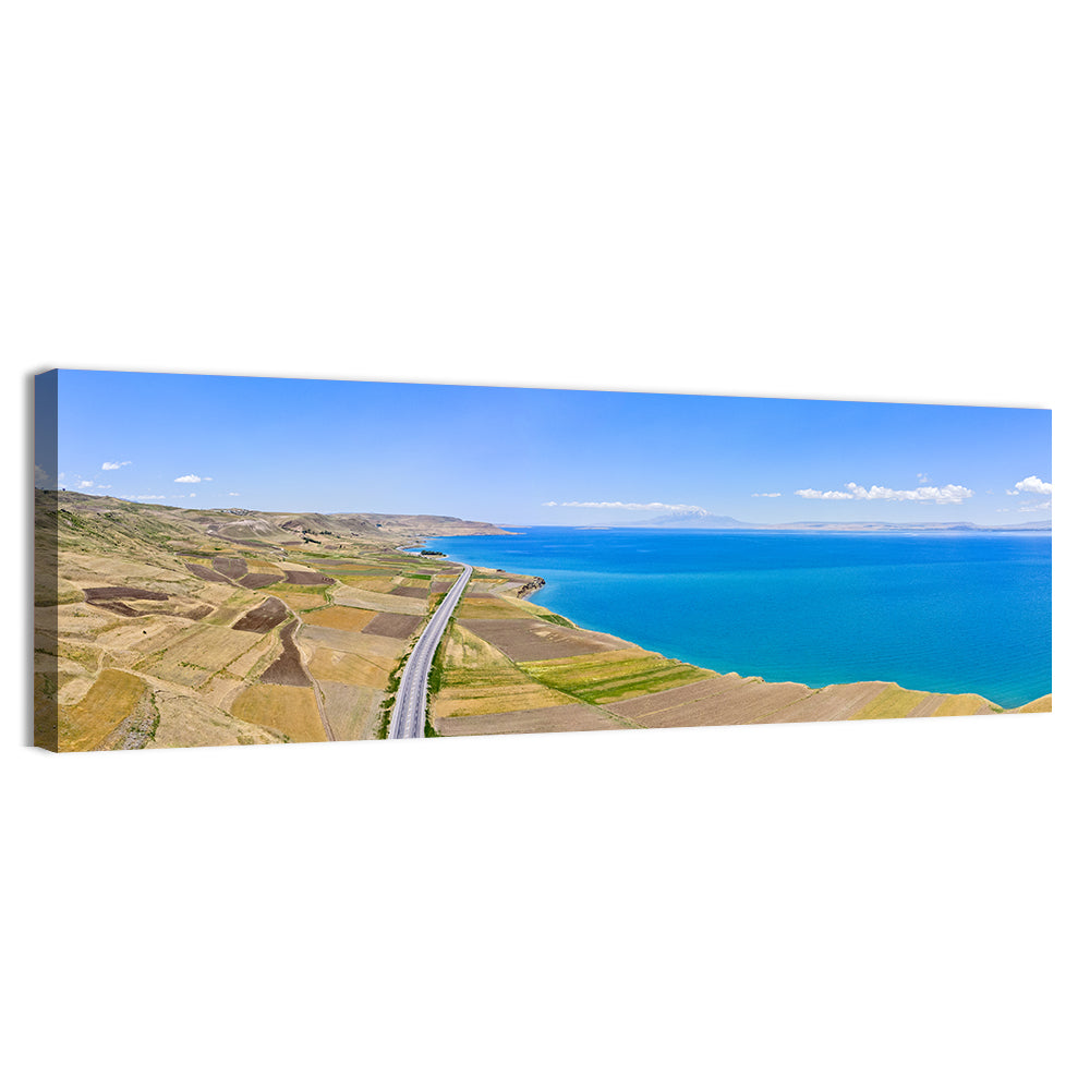 Lake Van Landscape Wall Art, canvas print, panoramic