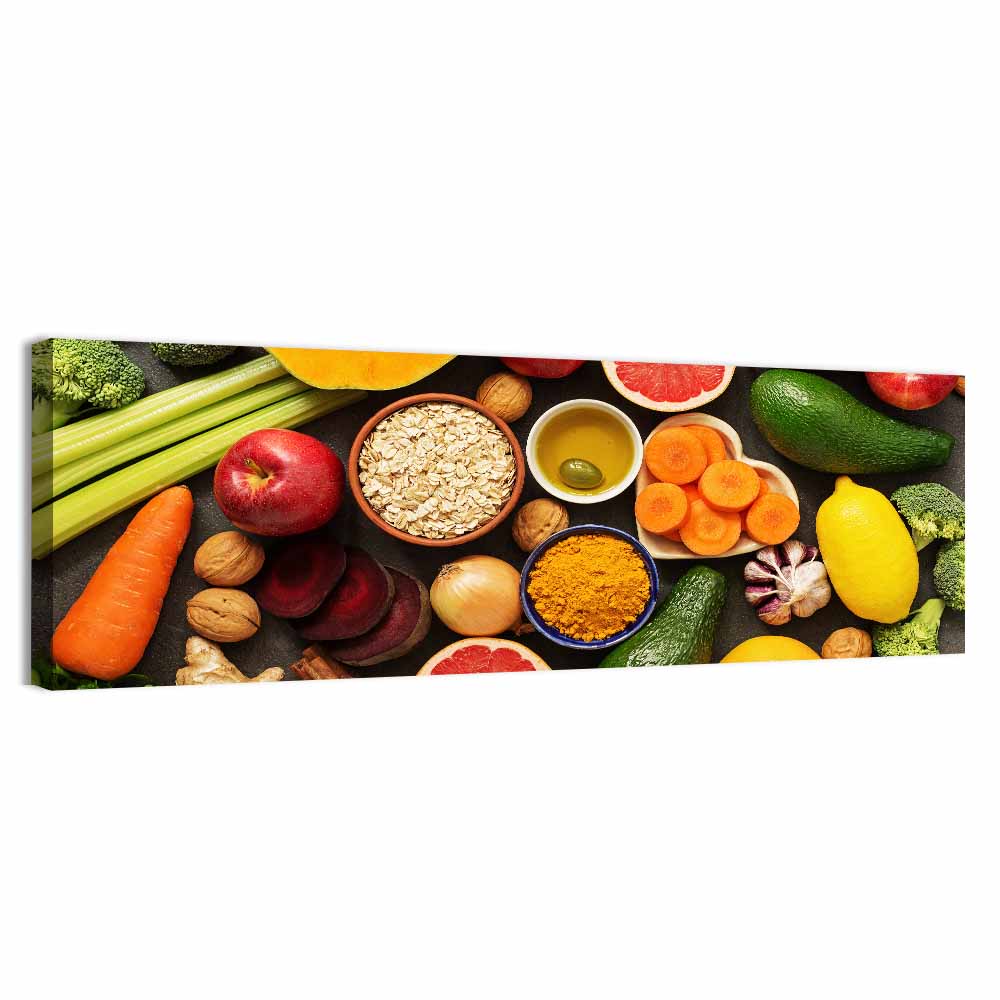 Detox Diet Food Wall Art