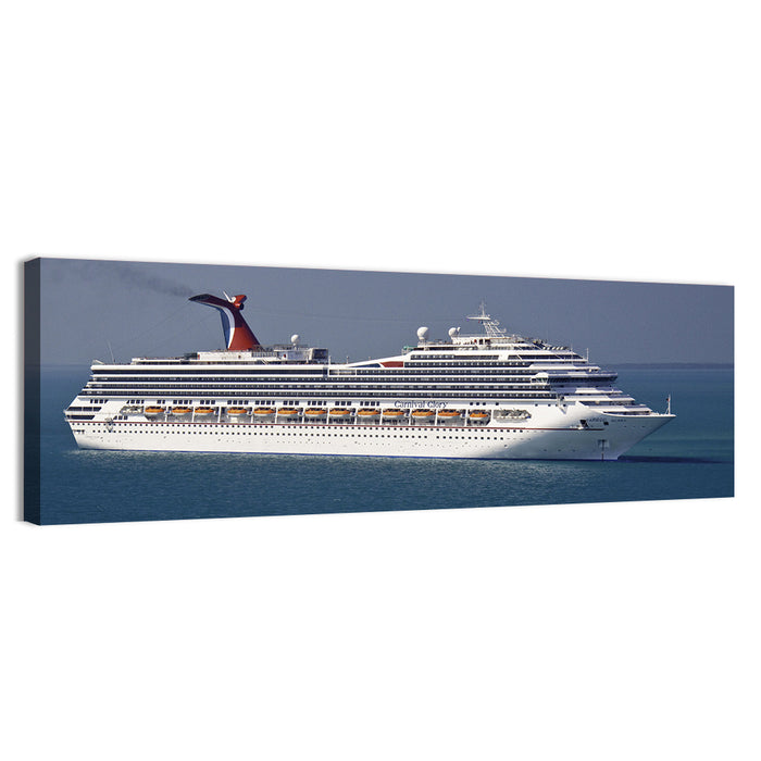 Carnival Glory Cruise Ship Wall Art as a canvas print