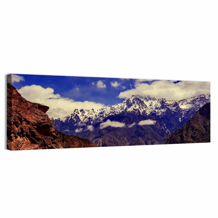Rakaposhi Snow-capped Peak Wall Art as a canvas print