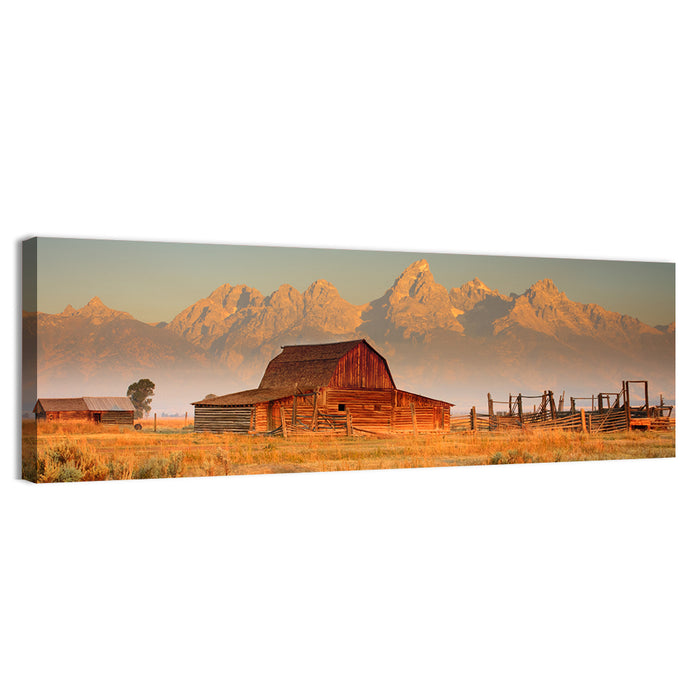 Moulton Barn, Grand Teton Wall Art as a canvas print