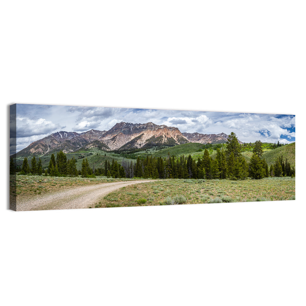 Boulder Peak Idaho View Wall Art, canvas print, panoramic