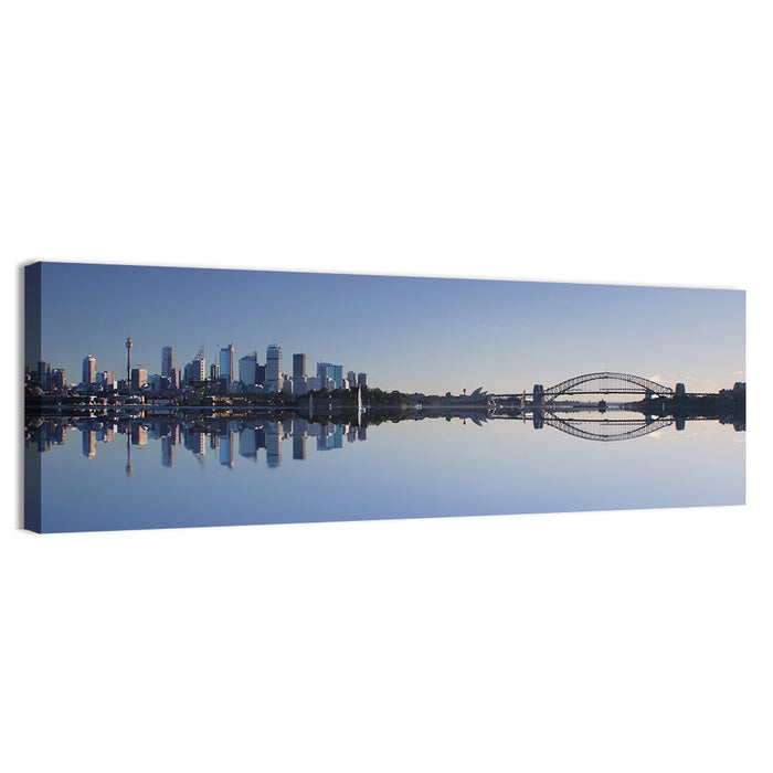 Sydney Harbour Reflection Wall Art as a canvas print