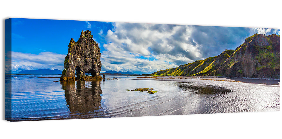 Rock Hvitserkur Sunset Wall Art