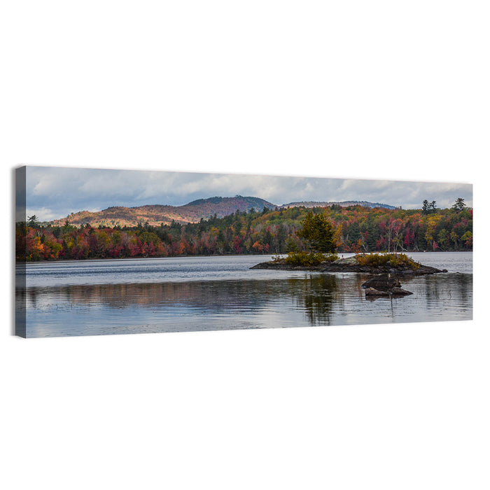 Lake Umbagog Autumn Reflection Wall Art as a canvas print